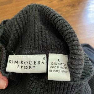 Kim Rogers Sport L Black Turtleneck